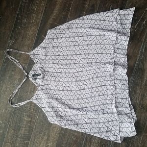 NWOT Maurices summer blouse. It is a grayish-purple color.